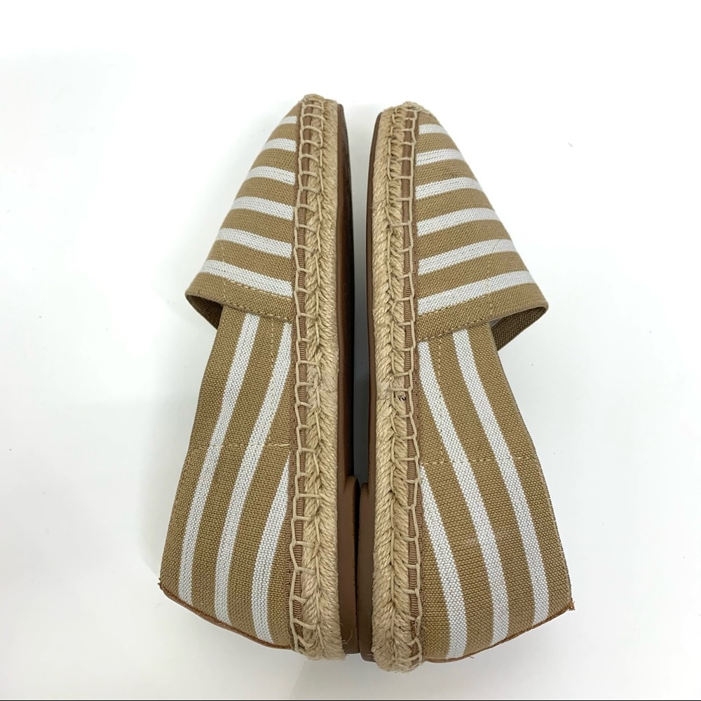 Vionic Valeri Striped Espadrille Flats Tan & White - Picture 4 of 15